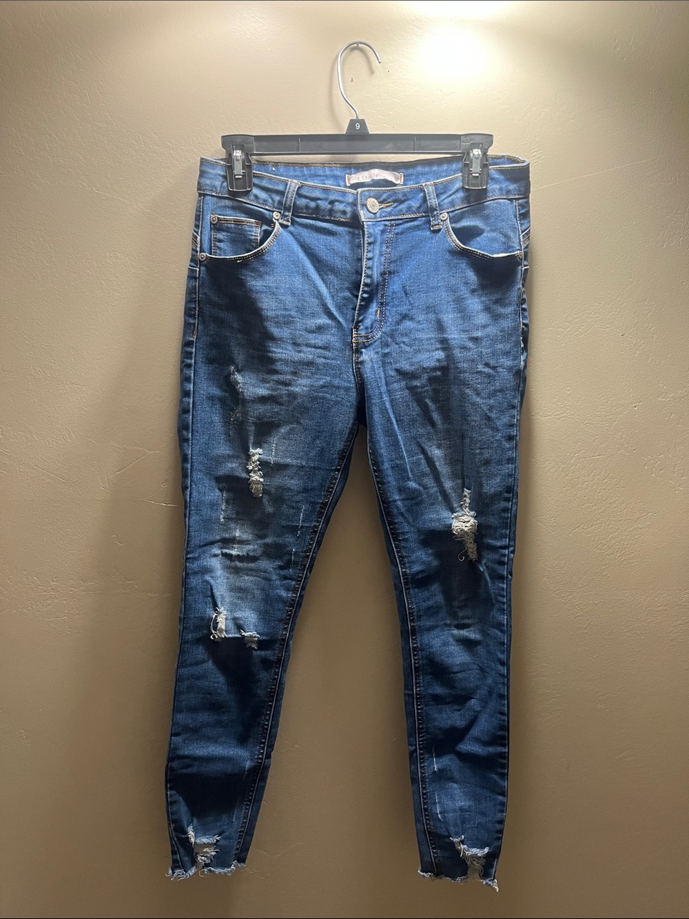 Women’s Distressed Blue Denim Jeans